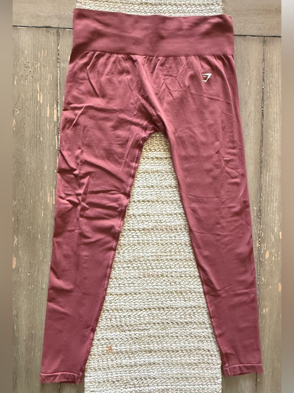 Gymshark High Waisted Seamless Leggings Burgundy Mauve Size L